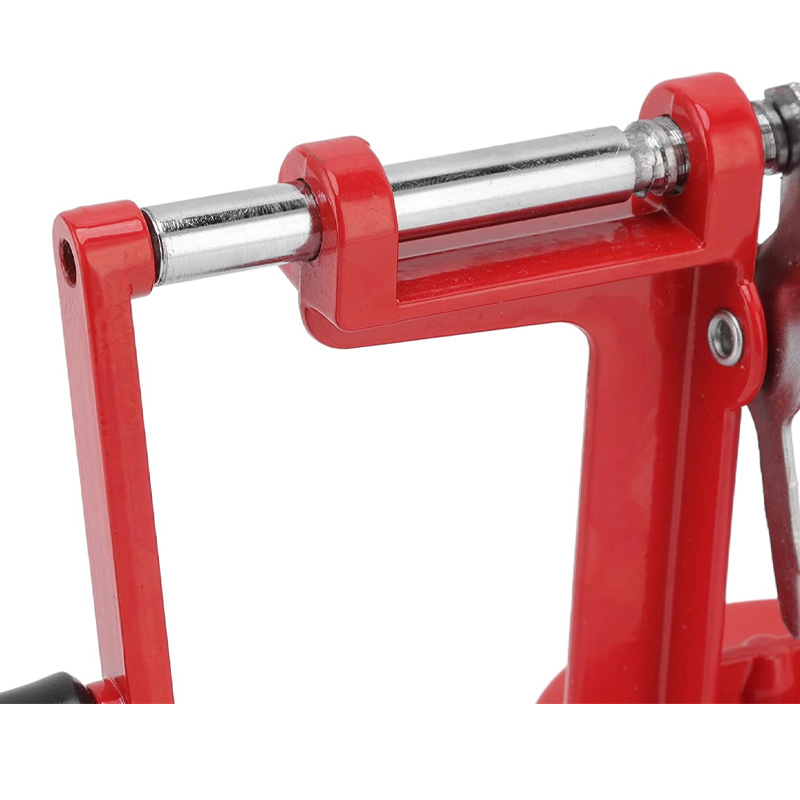 Picture of Spiral Potato Cutter Spiral Potato Cutter Multifunctional Manual Rotary Stainless Steel Blade Rust Resistant Spiral Potato Peeler Twisted Red