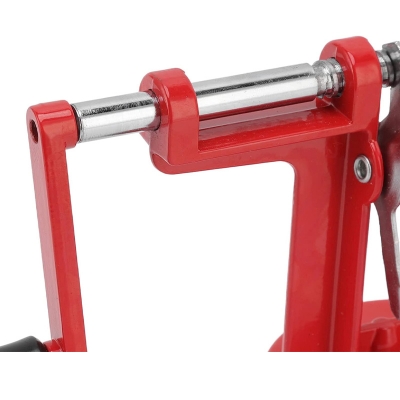 Picture of Spiral Potato Cutter Spiral Potato Cutter Multifunctional Manual Rotary Stainless Steel Blade Rust Resistant Spiral Potato Peeler Twisted Red