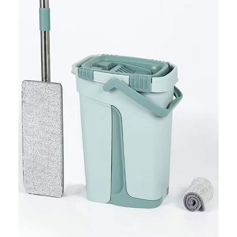 Picture of Floor Cleaning Flat Mop with 2 Microfiber Pad