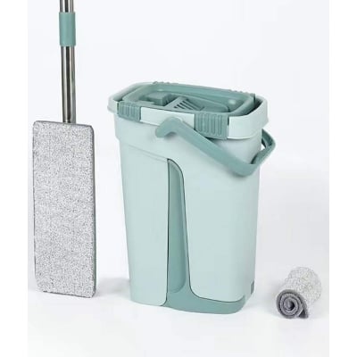 Picture of Floor Cleaning Flat Mop with 2 Microfiber Pad