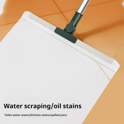 Picture of Multifunction Floor Broom,Household Silicone Wiper Floor Squeegee Perfect for Kitchen Shower Tile Pet Hair,Long Handle Anti-Static Household