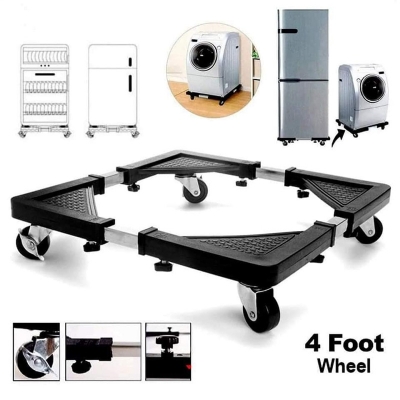 Picture of Multifunction Movable Washing Machine Base Fridge Stand Holder Refrigerator Trolley