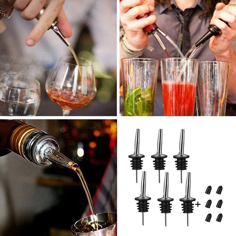 Picture of Stainless Steel Pourers,Speed Pourer, Liquor Bottle Pourers and Vinegar Tapered Stopper Spout