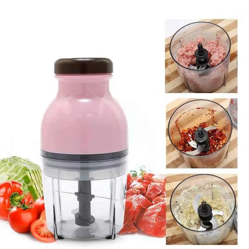 Picture of Capsule Cutter Quatre Mini Electric Multipurpose Food Chopper, Processor Unique Blender System Design Mixer, Meat Grinder
