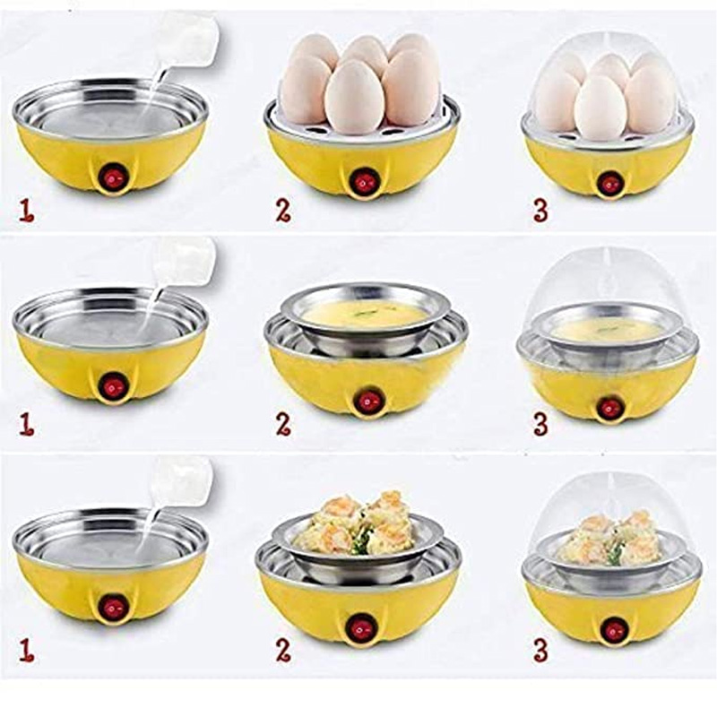 Picture of Egg Boiler electric 7 Egg Poacher for Steaming, Cooking Also Boiling and Frying