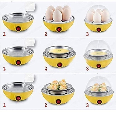 Picture of Egg Boiler electric 7 Egg Poacher for Steaming, Cooking Also Boiling and Frying