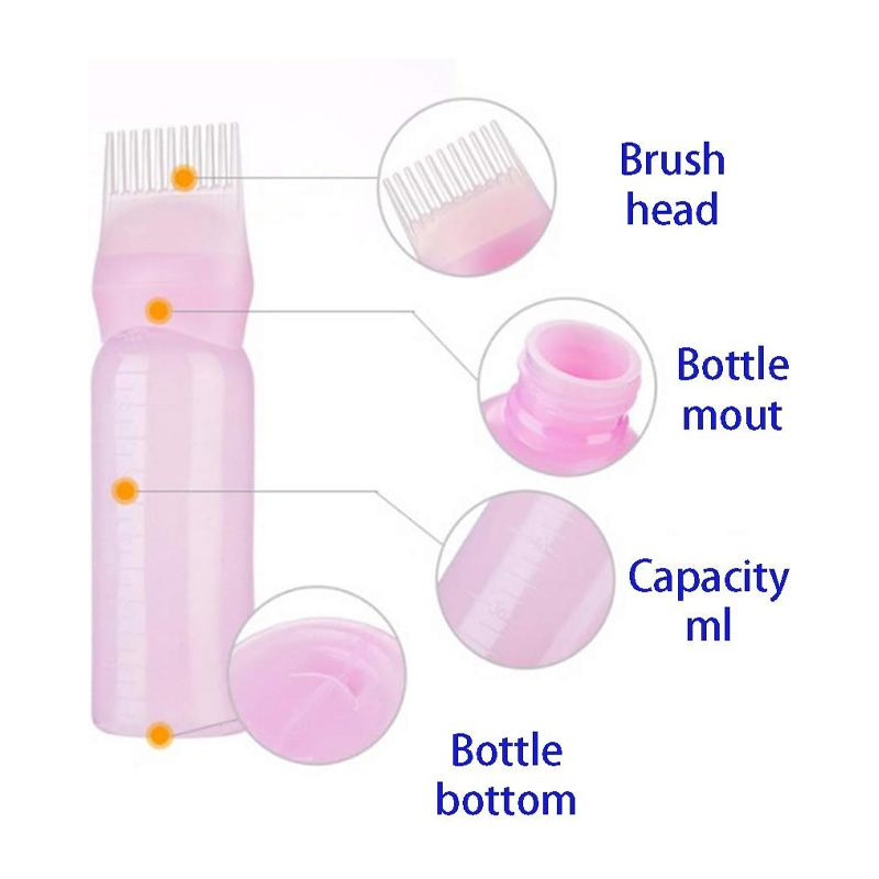 Picture of Hair Dye Bottle Applicator Brush Dispensing Salon Hair Coloring Dyeing