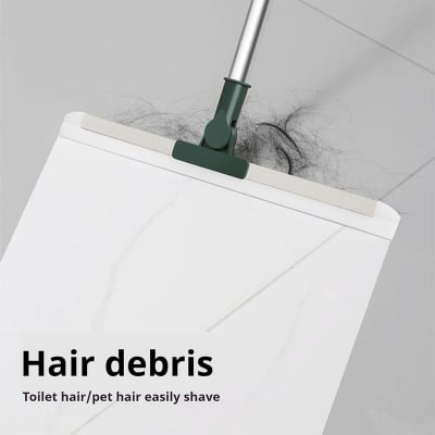 Picture of Multifunction Floor Broom,Household Silicone Wiper Floor Squeegee Perfect for Kitchen Shower Tile Pet Hair,Long Handle Anti-Static Household