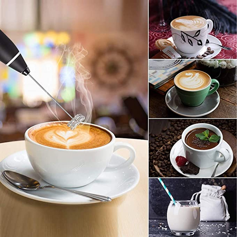 Picture of Egg Cream Sauce Stirrer Small Milk Frother Electric Whisk USB Rechargeable Kitchen Cooking Tools Bubbler