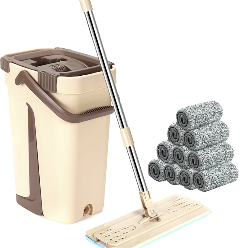 Picture of Floor Cleaning Flat Mop with 2 Microfiber Pad