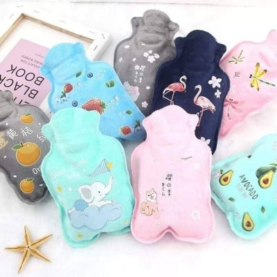 Picture of Hot water bottle with lid, hot and cold therapy, neck and shoulder pain relief portable hot water bottle