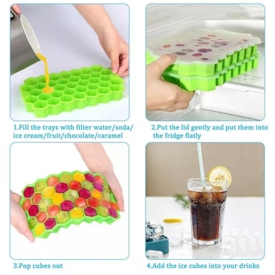 Picture of Silicone Ice Cube Tray 37 Cavity Ice-making Box