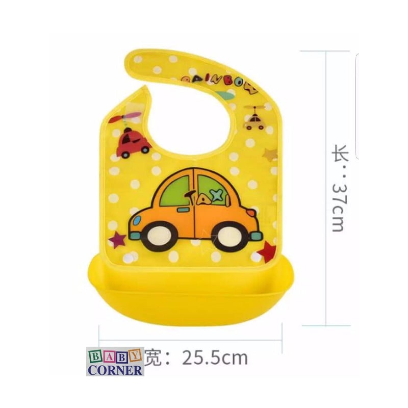 Picture of Baby Bib With Pocket Silicone Waterproof Color And Shape Changing