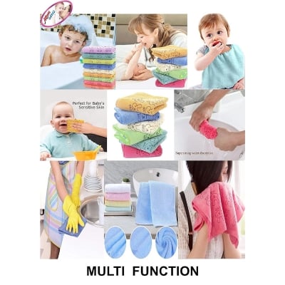 Picture of Microfibre Bath Towels for Kids -Extra Soft,Quick Dry, Strong Water Absorbent Bathing Towel for Kids,Boys and Girls 5 pcs set