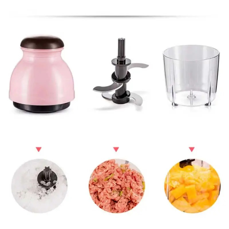 Picture of Capsule Cutter Quatre Mini Electric Multipurpose Food Chopper, Processor Unique Blender System Design Mixer, Meat Grinder