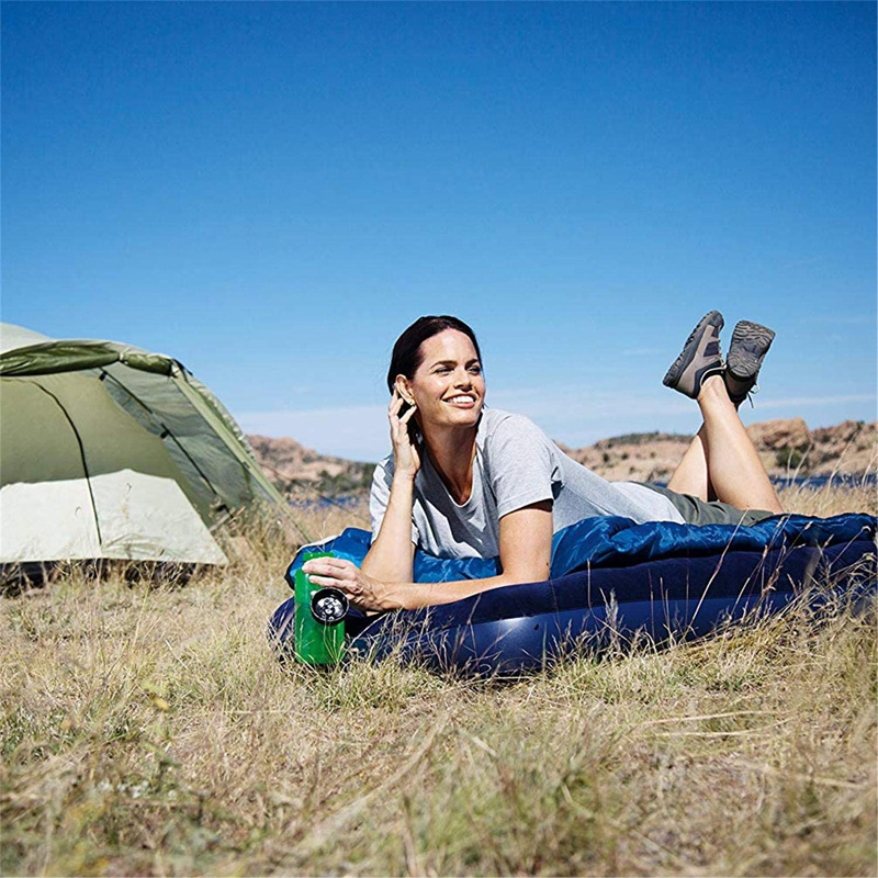 Picture of Portable Inflatable Mattress Air Bed for Outdoor Indoor for Single with electric pumper