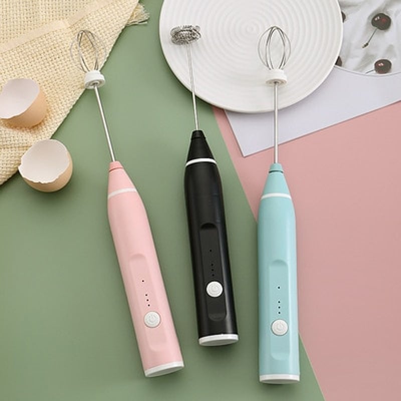 Picture of Egg Cream Sauce Stirrer Small Milk Frother Electric Whisk USB Rechargeable Kitchen Cooking Tools Bubbler