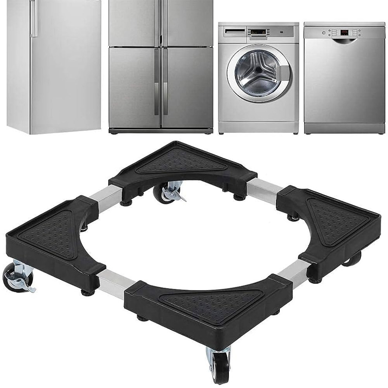 Picture of Multifunction Movable Washing Machine Base Fridge Stand Holder Refrigerator Trolley