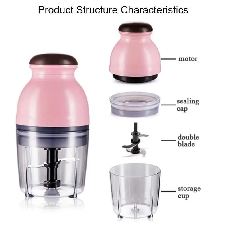 Picture of Capsule Cutter Quatre Mini Electric Multipurpose Food Chopper, Processor Unique Blender System Design Mixer, Meat Grinder
