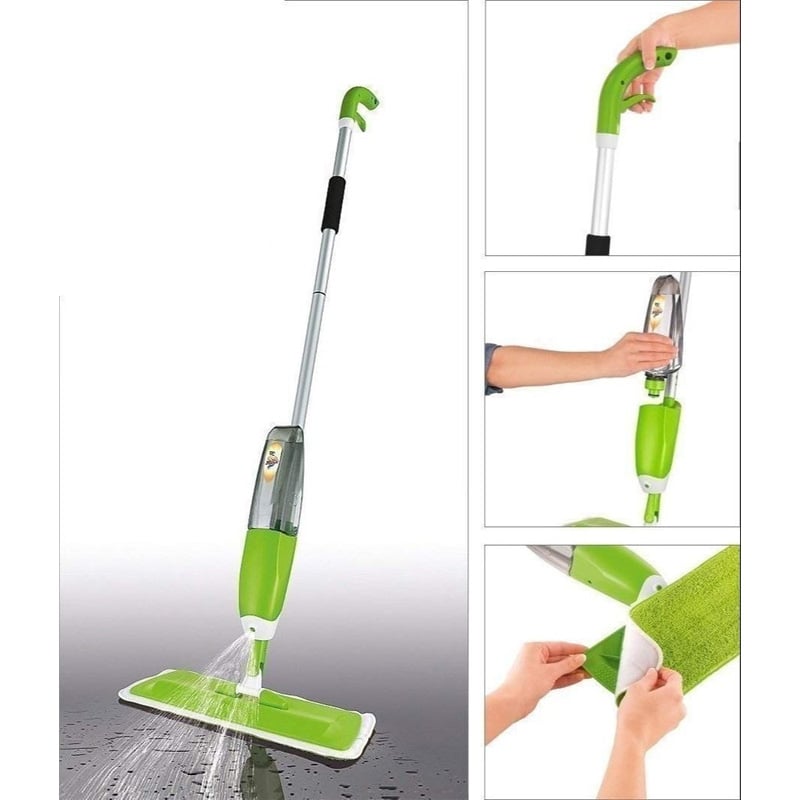 Picture of Floor Mop with Removable Washable Cleaning Pad and Integrated Water Spray Mechanism