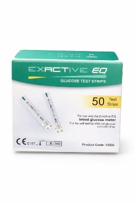Picture of EXACTIVE EQ Glucose Test Strips (50 Test Strips)