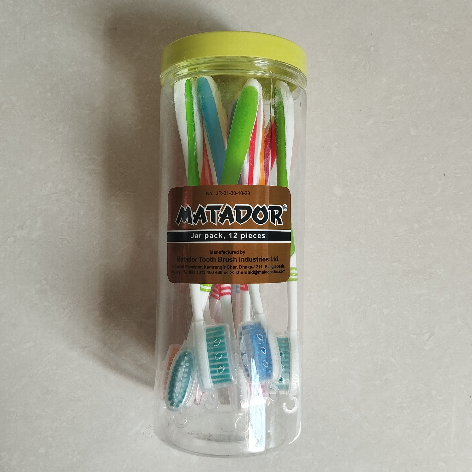 Picture of Matador Toothbrush 12pcs Jar for family