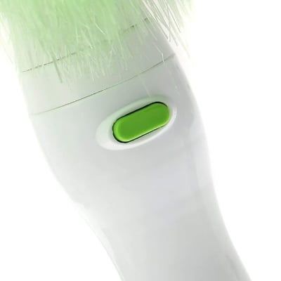Picture of 1pcs  Electric Hand-held Wet and Dry Cleaning Duster Set, Batteries not Included (Standard Size, Green) Multicolor 