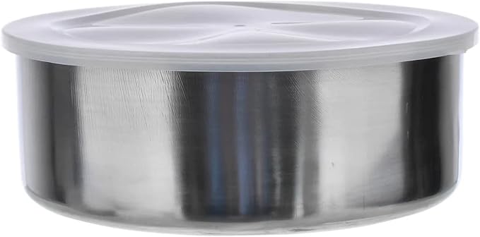 Picture of Food Storage Stainless Containers Set OF 5 Pieces With Lids Silver 