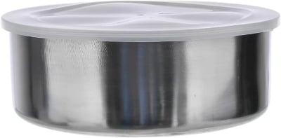 Picture of Food Storage Stainless Containers Set OF 5 Pieces With Lids Silver 