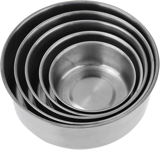 Picture of Food Storage Stainless Containers Set OF 5 Pieces With Lids Silver 