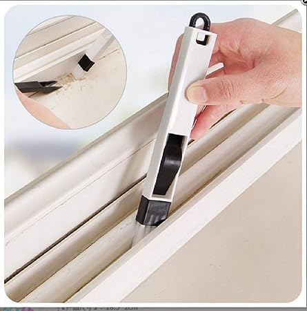 Picture of Multipurpose 1pcs  Plastic Window Groove Frame Cleaning Brush, Hand-held Window Slot Cleaner Tools, Magic Window Cleaning Brush, Quickly Clean All Window Slides and Gaps Blue 