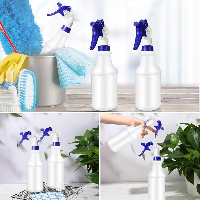 Picture of 1pcs Plastic Spray bottol nozzel Heavy Duty Spray nozzel for Cleaning Solutions Mist Spray nozzel with Label and Adjustable Nozzle for Plant Watering Multicolor 