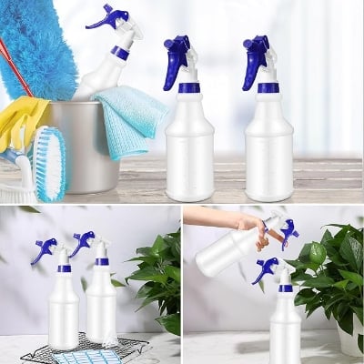 Picture of 1pcs Plastic Spray bottol nozzel Heavy Duty Spray nozzel for Cleaning Solutions Mist Spray nozzel with Label and Adjustable Nozzle for Plant Watering Multicolor 