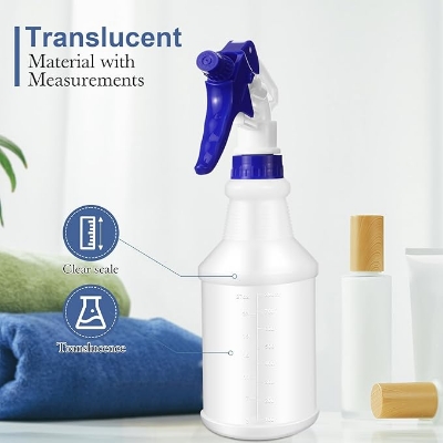 Picture of 1pcs Plastic Spray bottol nozzel Heavy Duty Spray nozzel for Cleaning Solutions Mist Spray nozzel with Label and Adjustable Nozzle for Plant Watering Multicolor 