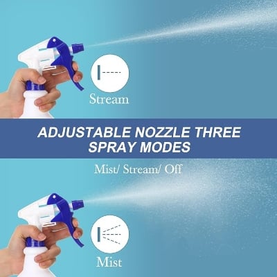 Picture of 1pcs Plastic Spray bottol nozzel Heavy Duty Spray nozzel for Cleaning Solutions Mist Spray nozzel with Label and Adjustable Nozzle for Plant Watering Multicolor 
