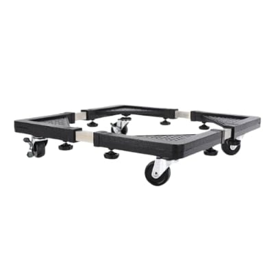 Picture of Roller Washing Machine Refrigerator Base Reinforced Retractable Movable Rack with Wheels Kitchen Fridge Base Bracket Multicolor 