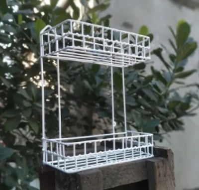 Picture of Hanging Wall Storage Rack Organizer Kitchen rack Furniture space savers - Oven Cover Multicolor 