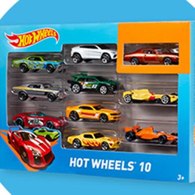 Picture of New model Hot wheels die cast metal car set 10 PC Multicolor 