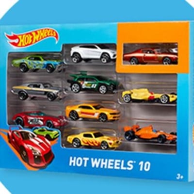 Picture of New model Hot wheels die cast metal car set 10 PC Multicolor 