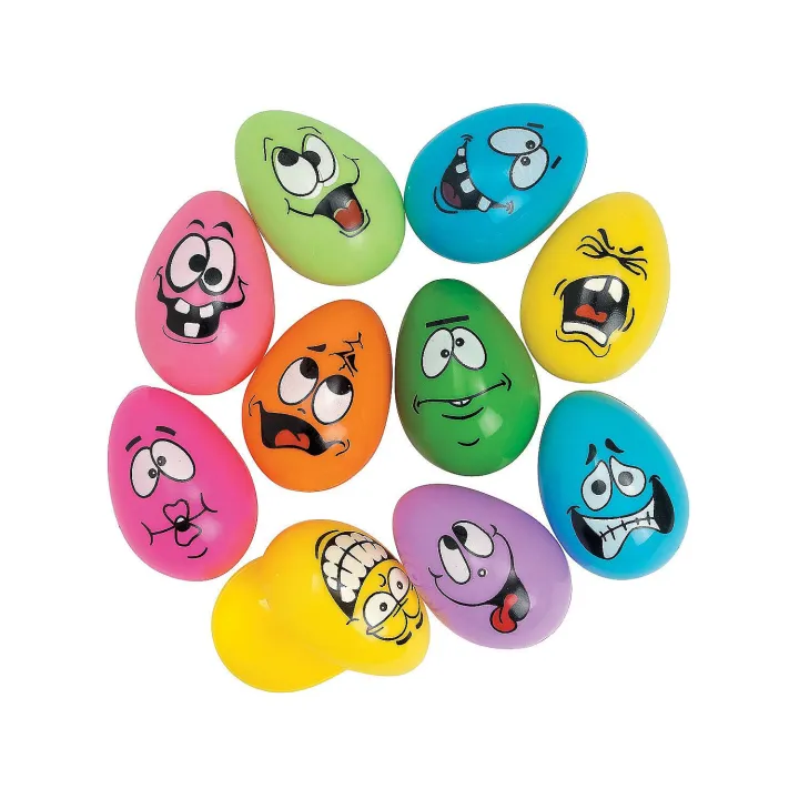 Picture of Plastic Dummy color egg 5 pcs Model TIKTOK Joke toy Farm Chicken Nesting Fake Eggs Brown 