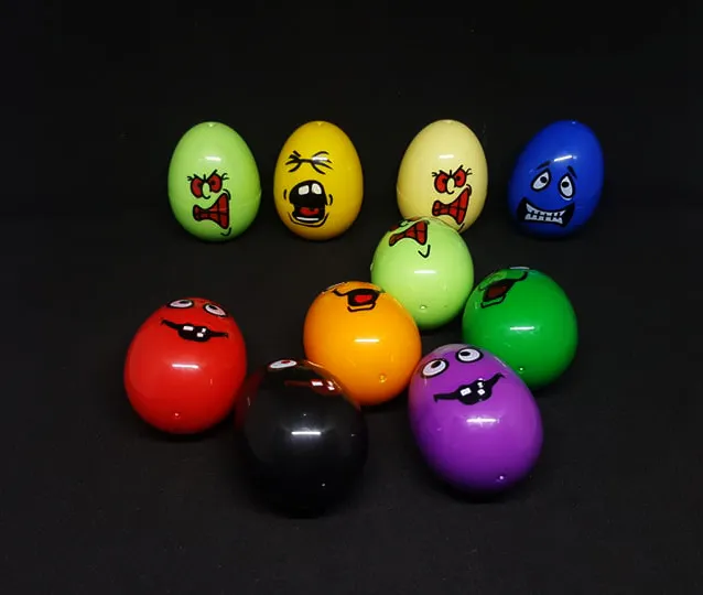 Picture of Plastic Dummy color egg 5 pcs Model TIKTOK Joke toy Farm Chicken Nesting Fake Eggs Brown 
