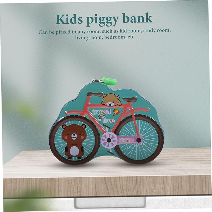 Picture of Creative deposit box kids save money bank cartoon Coin money box gifts for kids home decor ornament storage Multicolor 