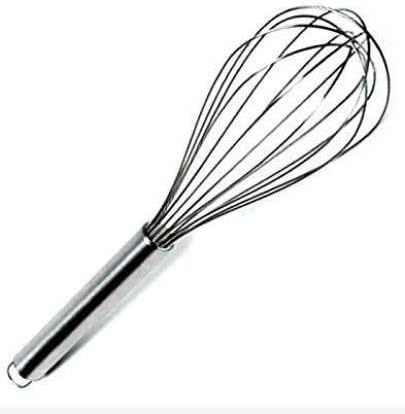 Picture of NEW 10 INCHES STAINLESS STEEL WIRE WHISK EGG BEATER MIXER BAKING UTENSIL Silver 