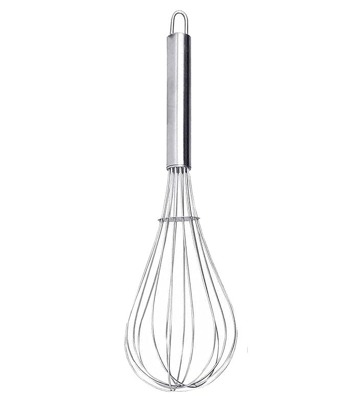 Picture of NEW 10 INCHES STAINLESS STEEL WIRE WHISK EGG BEATER MIXER BAKING UTENSIL Silver 