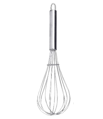 Picture of NEW 10 INCHES STAINLESS STEEL WIRE WHISK EGG BEATER MIXER BAKING UTENSIL Silver 