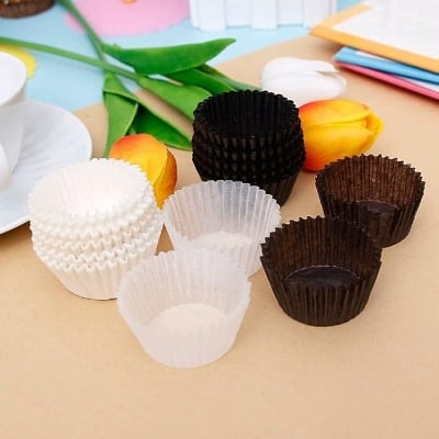 Picture of 100Pcs Cupcake Liner Baking Cup Cupcake Paper Muffin Cases Cake Box Cup Party Tray Decor Cake Multicolor 