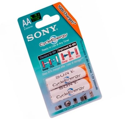 Picture of Charge Battery AA Rechargeable Sony 4600mAh  Cycle Energy battery Multicolor 