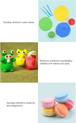 Picture of 12 Color Super Clay Modeling with Tools Children Educational Toys DIY Gifts  