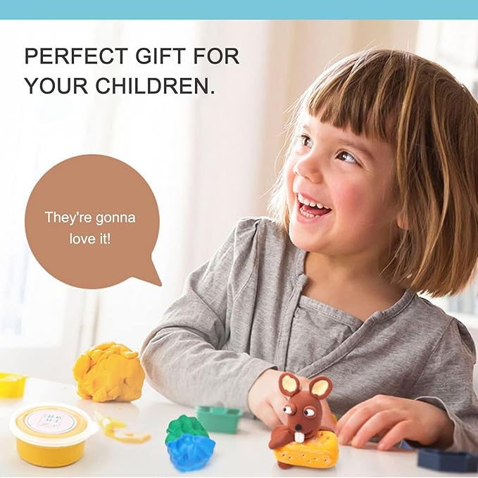Picture of 12 Color Super Clay Modeling with Tools Children Educational Toys DIY Gifts  