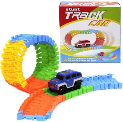 Picture of Variety Tracks Truck Game Glow Racing Car Track toy Set Multicolor 